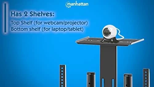 Manhattan 461238 monitoriaus laikiklis arba stovas 177,8 cm (70") Juoda