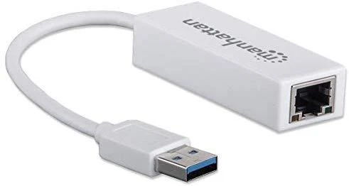 Manhattan 506731 kabelių sąsaja / invertavimo adapteris USB 2.0 RJ-45 Balta