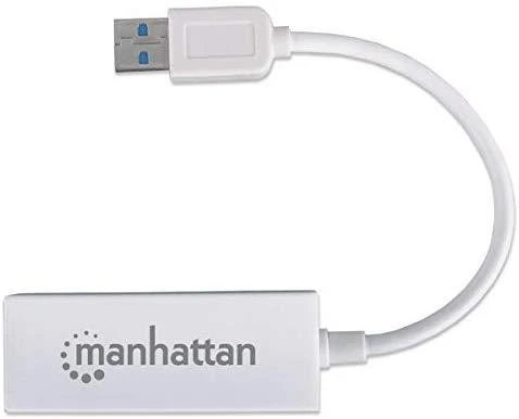 Manhattan 506731 kabelių sąsaja / invertavimo adapteris USB 2.0 RJ-45 Balta