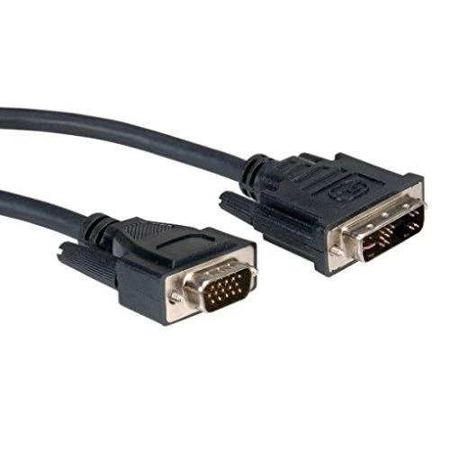 Goobay 50990 DVI-I/VGA Full HD laidas, nikeliuotas, 2 m, juodas