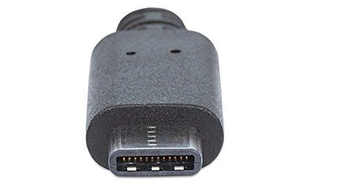 Kabelis USB Manhattan USB-C - USB-C 1 m Juodas (353342)
