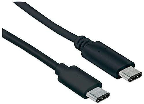 Kabelis USB Manhattan USB-C - USB-C 1 m Juodas (353342)