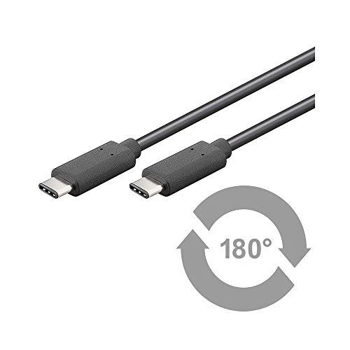 Kabelis USB Manhattan USB-C - USB-C 1 m Juodas (353342)