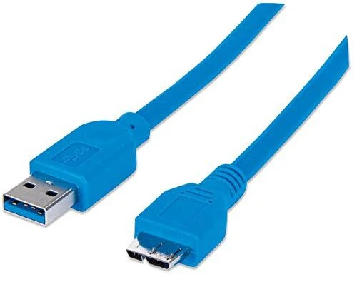 Intracom Techly 1.0m USB 3.0/Micro-B USB 3.0 USB kabelis 1 m 3.2 Gen 1 (3.1 Gen 1) USB A Micro-USB B Mėlyna