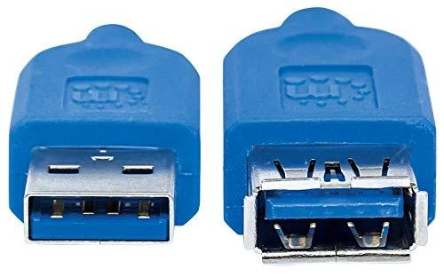 StarTech Kabelis USB Manhattan USB-A - USB-A 2 m Mėlyna (322379)