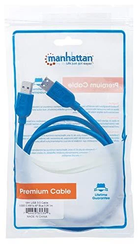 StarTech Kabelis USB Manhattan USB-A - USB-A 2 m Mėlyna (322379)
