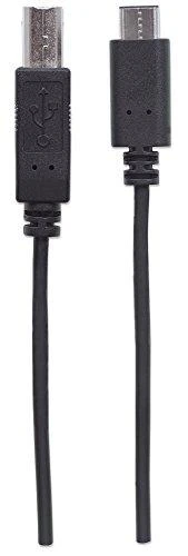 StarTech Manhattan Hi-Speed USB Type-C kabelis C Male / B Male, 2,0 m, Juodas, 354950