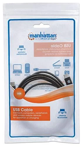 Kabelis USB Manhattan USB-C - USB-C 2 m Juodas (354875)