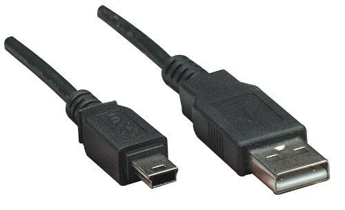 StarTech MANHATTAN USB 2.0 kabelis A iki mini USB, 1,8 m, 333375
