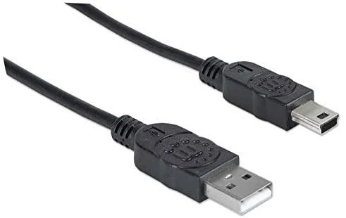 StarTech MANHATTAN USB 2.0 kabelis A iki mini USB, 1,8 m, 333375