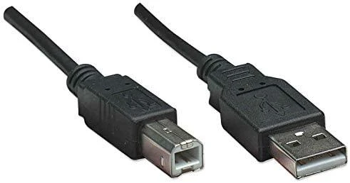 StarTech Manhattan USB 2.0 A/B USB kabelis 3 m USB A USB B Juoda