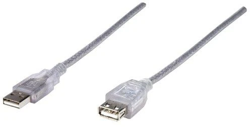 Manhattan Hi-Speed USB 2.0 USB kabelis 4,5 m USB A Sidabras