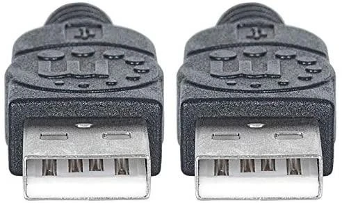 StarTech USB kabelis Manhattan USB-A - USB-A 1,8 m Juodas (306089)