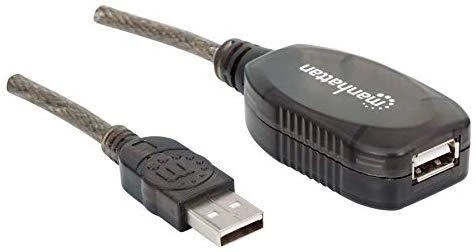 StarTech Manhattan Manheteno didelės spartos USB aktyvus prailginimo kabelis AM/AF 10.0m, 150248