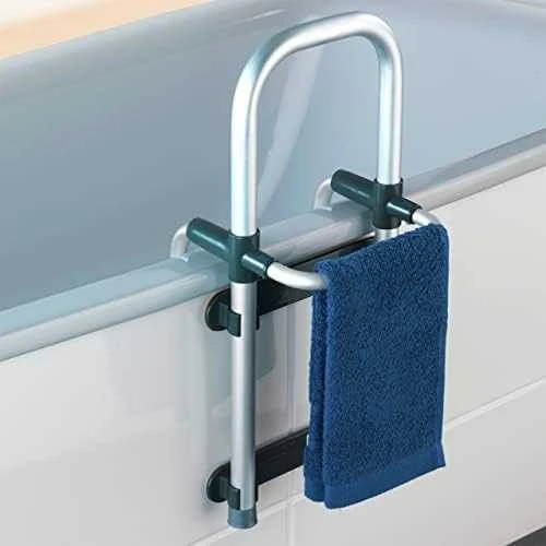 Maximex Secura bathtub handrail, sidabrinis, aluminum