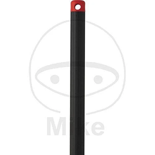 Juodas 1500mm aliumininis kotas su raudonu antgaliu