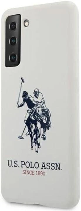 Dėklas Us Polo Assn US Polo USHCS21MSLHRWH S21+ G996 baltos spalvos Silicone Logo