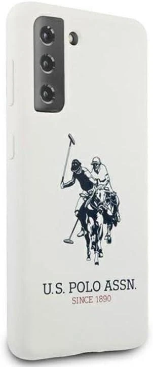 Dėklas Us Polo Assn US Polo USHCS21MSLHRWH S21+ G996 baltos spalvos Silicone Logo