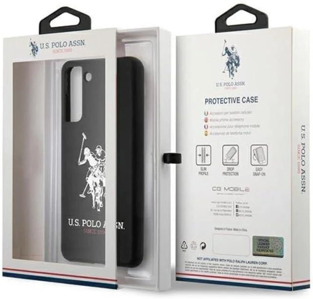 Dėklas Us Polo Assn US Polo USHCS21SSLHRBK S21 G991 juodos spalvos Silicone Logo