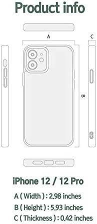 MAN&WOOD dėklas skirtas Apple iPhone 12/12 Pro herringbone nero juodos spalvos