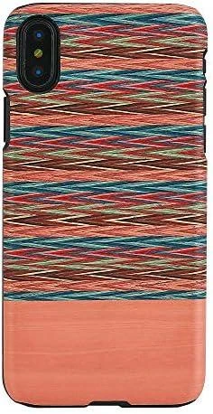 MAN Telefono dėklas iPhone X/XS, rudos ir juodos spalvų „browny check juodas“
