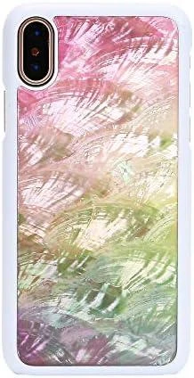 Ikins Telefono dėklas iPhone XS/S, juodas su vandens gėlių raštu