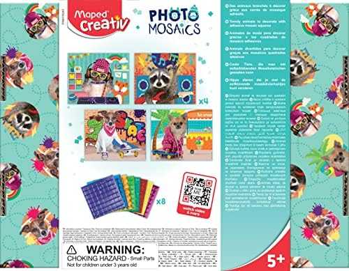 Rinkinys, skirtas sukurti Foam Mosaics Animals Cool Maped Creativ