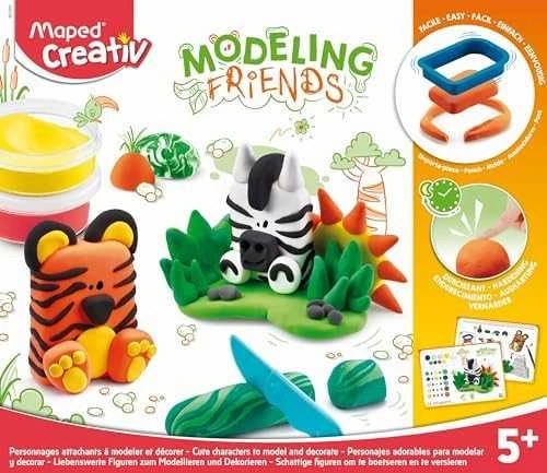Maped *****CREATIV plastikinė masė Draugai laukiniai gyvūnai 907205