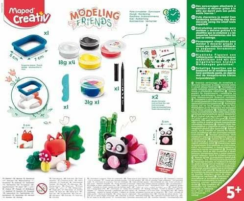 Maped Modeliavimo molis Mieli gyvūnai 4 spalvos MAPED