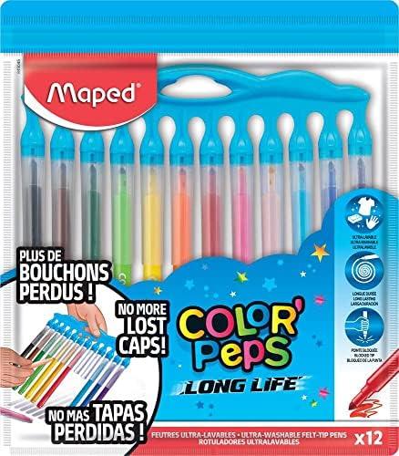 Maped Flomasteriai ColorPeps Long Life Innovation, 12 spalvų