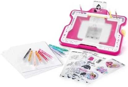 Maped Barbie apšviesta kūrybinė lenta