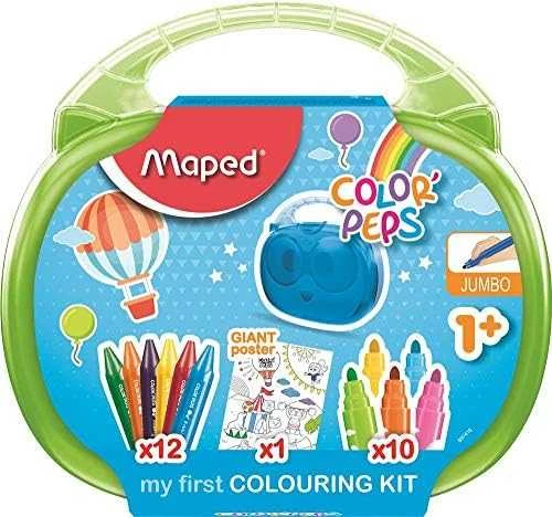 Maped Dėklas su kreidelėmis Colorpeps Jumbo dailės rinkinys