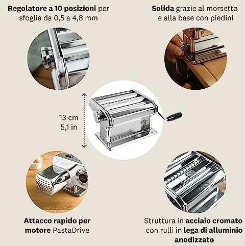 Marcato Ampia 180mm makaronų aparatas