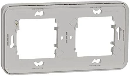 Schneider Electric Mureva Styl Įleidžiamas pagrindas 2x horizontalus baltas MUR39101
