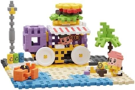 Konstruktorius Mini Waffle City - Maisto sunkvežimis