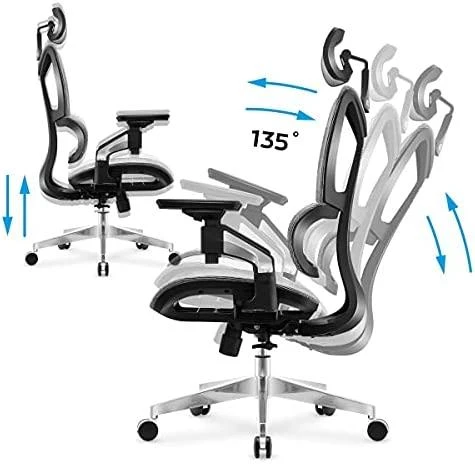 Ergonominė biuro kėdė Mark Adler Expert 8.5, Pilkos spalvos