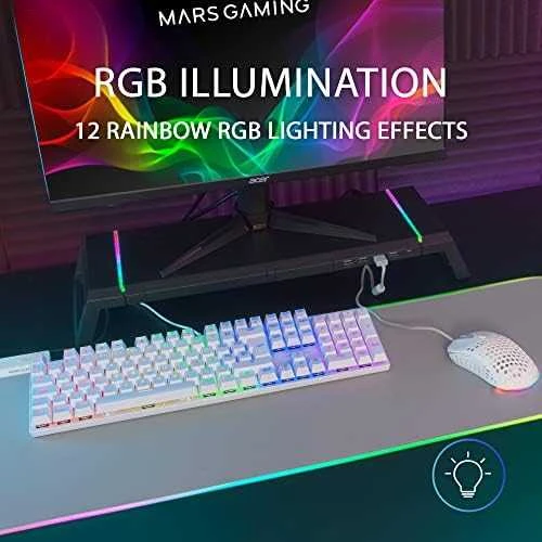 Klaviatūra Mars Gaming MK422WRUS Raudona Switch