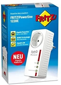 AVM FRITZ!Powerline 1220E 1200 Mbit/ai Ethernet LAN jungtis Balta 1 vnt