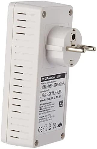 AVM FRITZ!Powerline 1220E 1200 Mbit/ai Ethernet LAN jungtis Balta 1 vnt