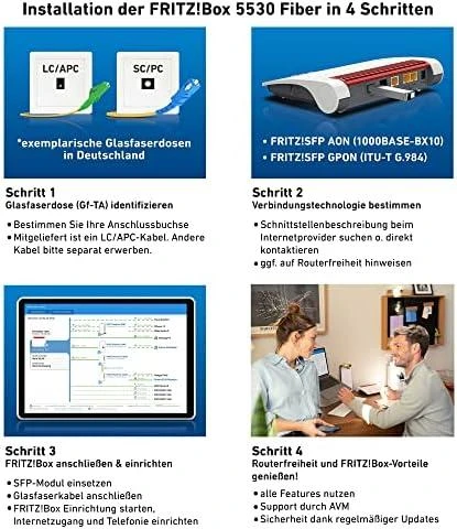 AVM Fritz! Box 5590 Fiber WLAN Maršrutizatorius - Maršrutizatorius - Wifi-6