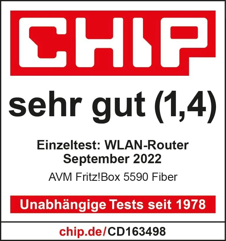 AVM Fritz! Box 5590 Fiber WLAN Maršrutizatorius - Maršrutizatorius - Wifi-6