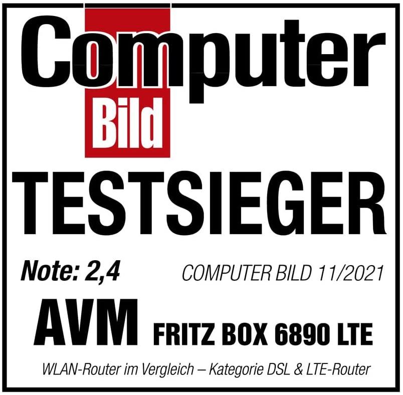AVM FRITZ!Box 6890 LTE belaidis maršrutizatorius Dviguba juosta (2,4 GHz / 5 GHz) Gigabitinis eternetas 3G 4G Juoda, Raudona, Balta