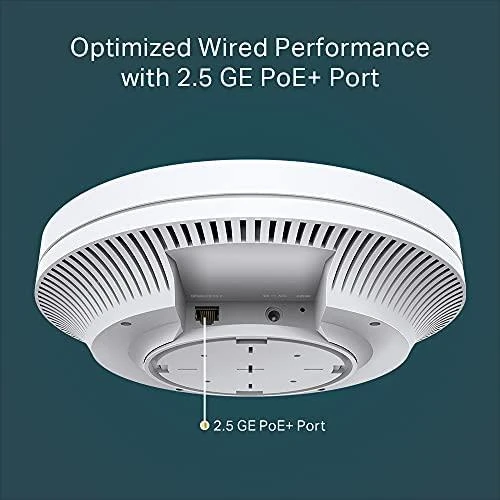 Maršrutizatorius TP-LINK EAP660 HD belaidis dviejų dažnių lubinis prieigos taškas | TP-LINK | Belaidis dviejų dažnių lubinis prieigos taškas | EAP660 HD | 802.11ax | 2402+1148 Mbit/s | 10/100/1000/2500 Mbit/s | Ethernet LAN (RJ-45) jungtys: 1 | MU-MiMO: Taip | PoE įvestis | Antenos tipas: Vidinė