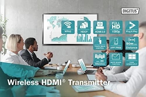 Digitus belaidžio signalo perdavimo sistema su funkcijų piktogramomis