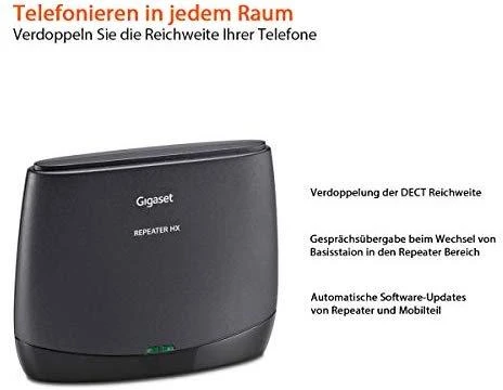Maršrutizatorius GIS Gigaset Repeater HX 1880 – 1900 MHz Juoda