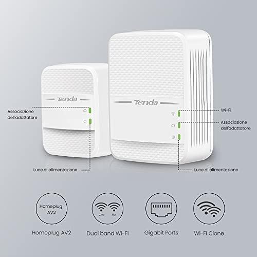 Tenda PH10 AV1000 WiFi Dualband Powerline Extender Kit
