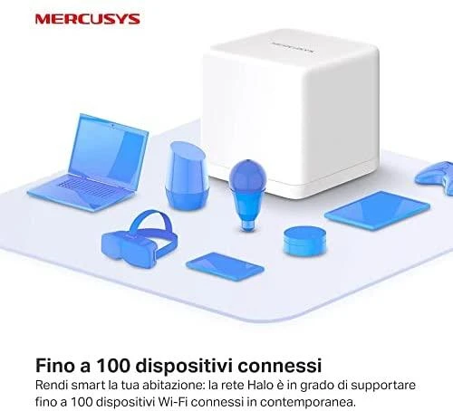 Maršrutizatorius TP-Link „Mercusys“ | AC1300 viso namo tinklinio „Wi-Fi“ sistema | „Halo H30G“ (2 vnt.) | 802.11ac | 400+867 Mbit/s | Ethernet LAN (RJ-45) jungtys 2 | Tinklo palaikymas: Taip | MU-MiMO: Taip | Ne, mobilusis plačiajuostis ryšys: