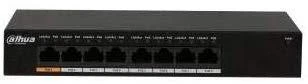 Šakotuvas Dahua Technology PFS3008-8GT-96 tinklo komutatorius Ne-valdomas L2 Gigabit Ethernet (10/100/1000) Juoda Maitinimas per Eternetą (PoE)
