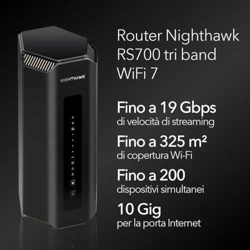 Maršrutizatorius Netgear Nighthawk WiFi 7 trijų juostų RS700S-100EUS