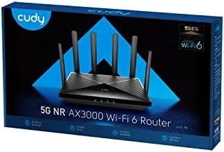 Cudy P5 belaidis maršrutizatorius Gigabit Ethernet dviejų dažnių (2,4 GHz / 5 GHz) 5G Juodas